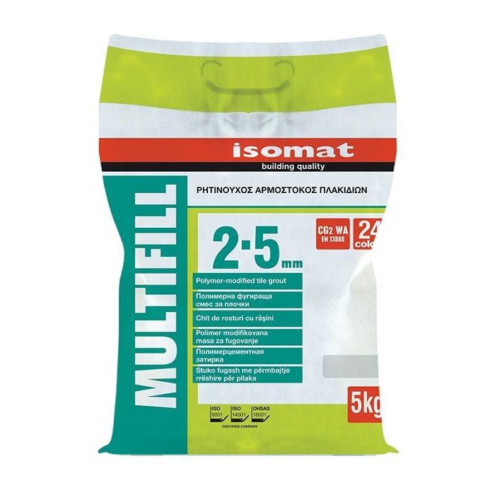 ISOMAT COLORED CEMENT BASED TILE GROUTS CG2 LIGHT GREY 5KG