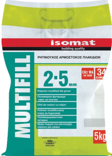 ISOMAT COLORED CEMENT BASED TILE GROUTS CG2 GREY 5KG
