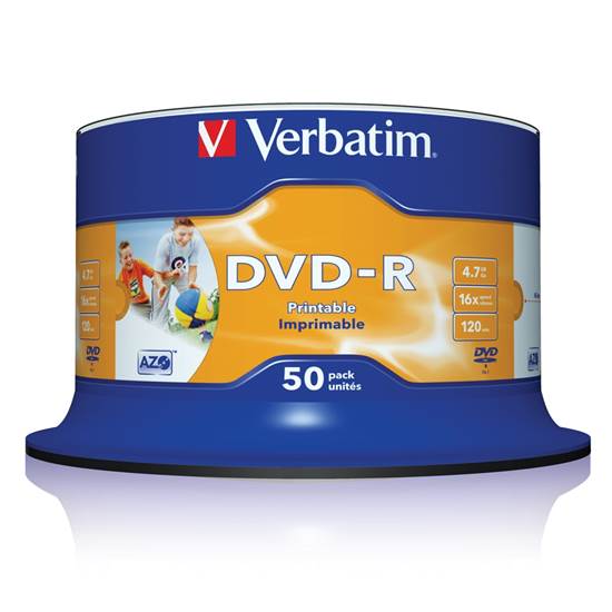 VERBATIM DVD-R PRINTABLE 50PCS