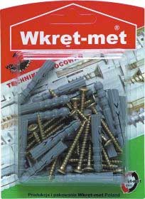 WRET-MET 25 TMX 6mm ΠΛΑΣΤΙΚΑ ΒΥΣΜΑΤΑ ΚΑΙ ΞΥΛΟΒΙΔΑ 3,5x30mm