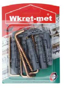 WRET-MET 9pcs ROWBLUX WITH L HOOK 8x45mm