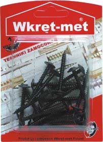 WRET-MET 12pcs BLACK WOOD SCREWS 4,2x32mm