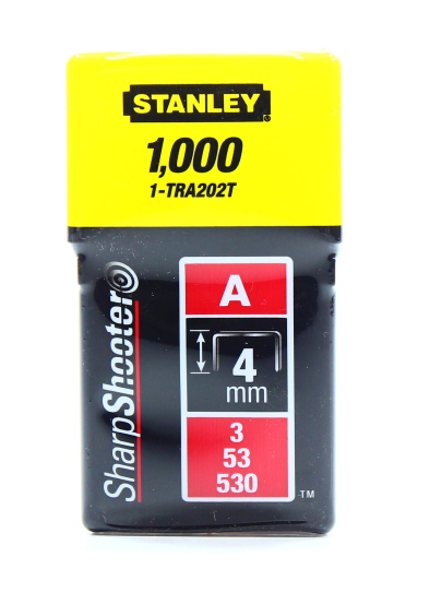STANLEY STAPLES  4MM 1000PC