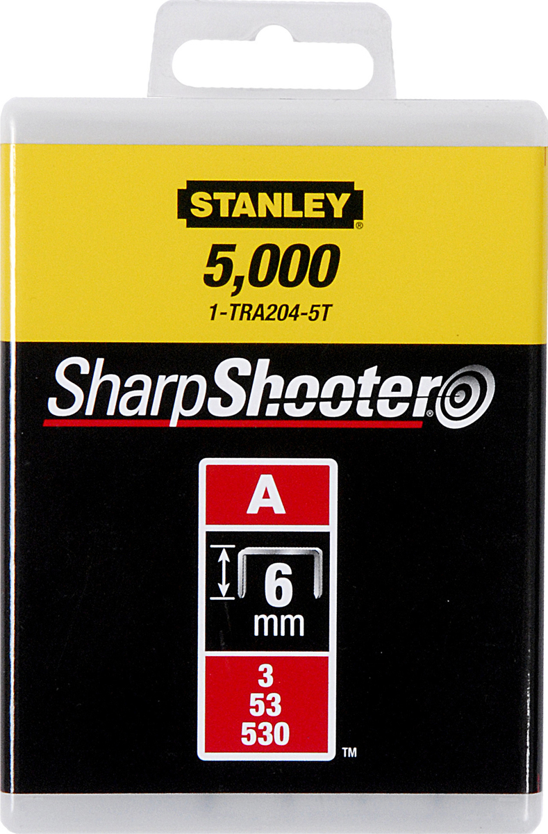 STANLEY STAPLES  6MM 1000PC