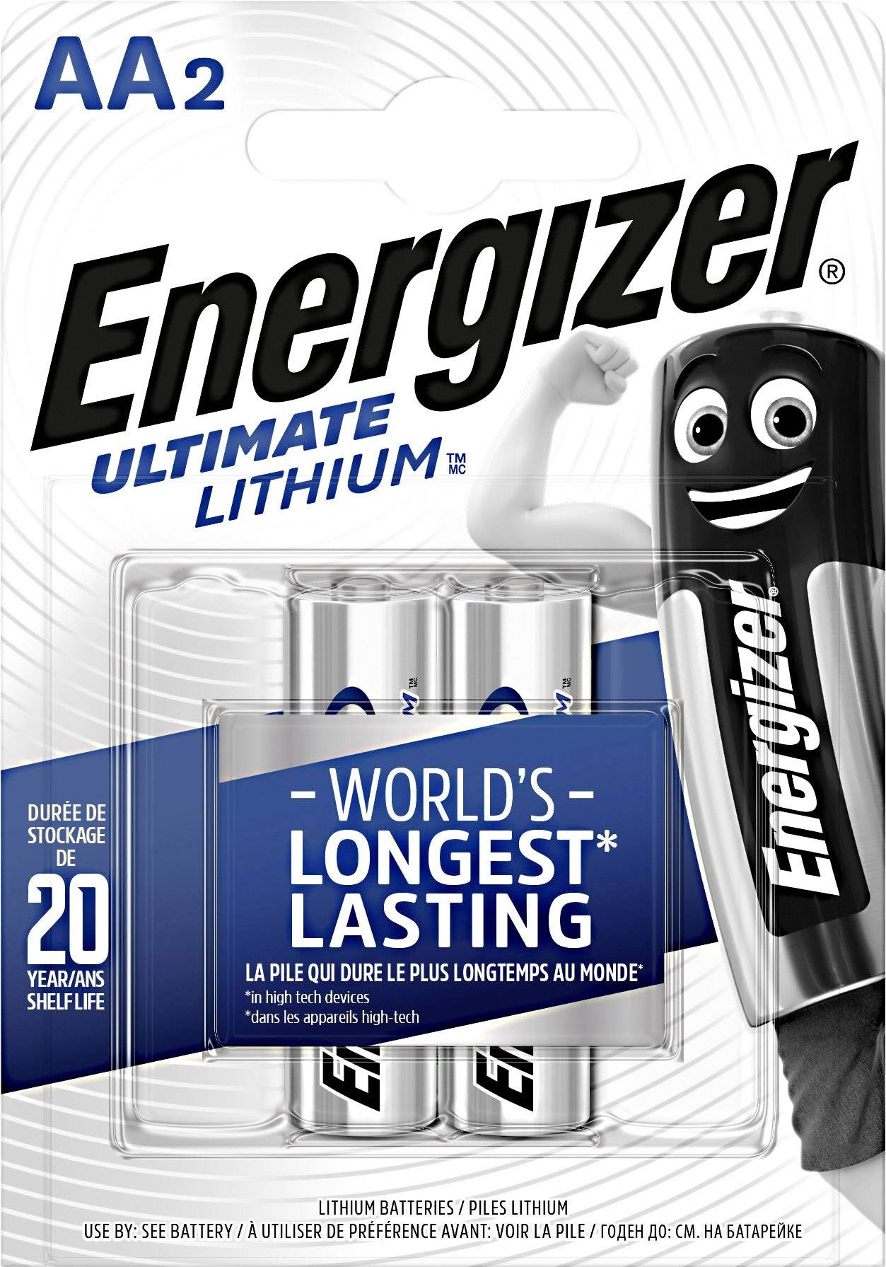 ENERGIZER ULTIMATE LITHIUM AA BATTERIES 2PCS (E91 BP2)