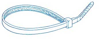 ELTECH CABLETIES 4.8x250mm WHITE