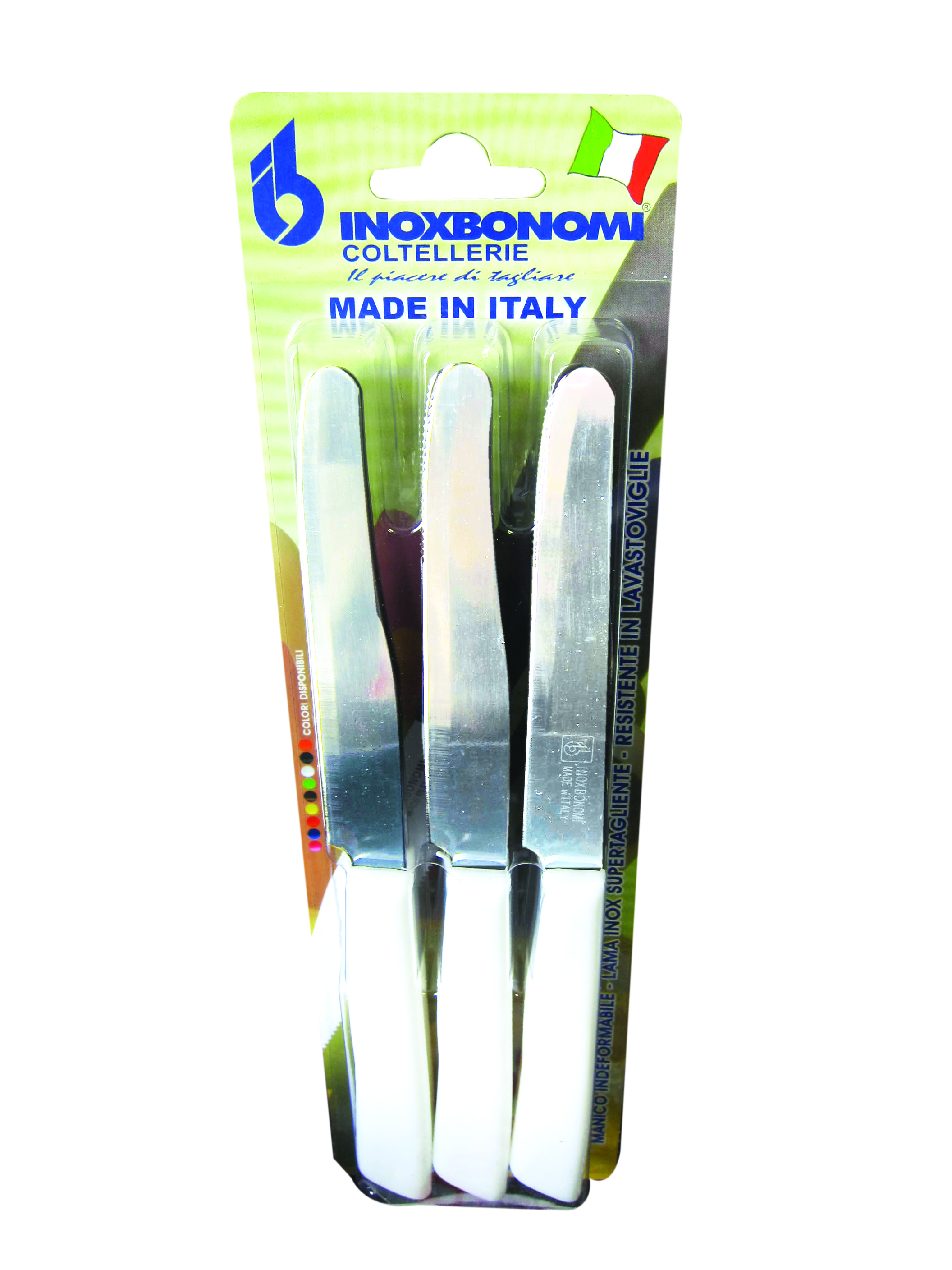 INOXBONOMI TABLE KNIFE 6PCS-30006B WHITE