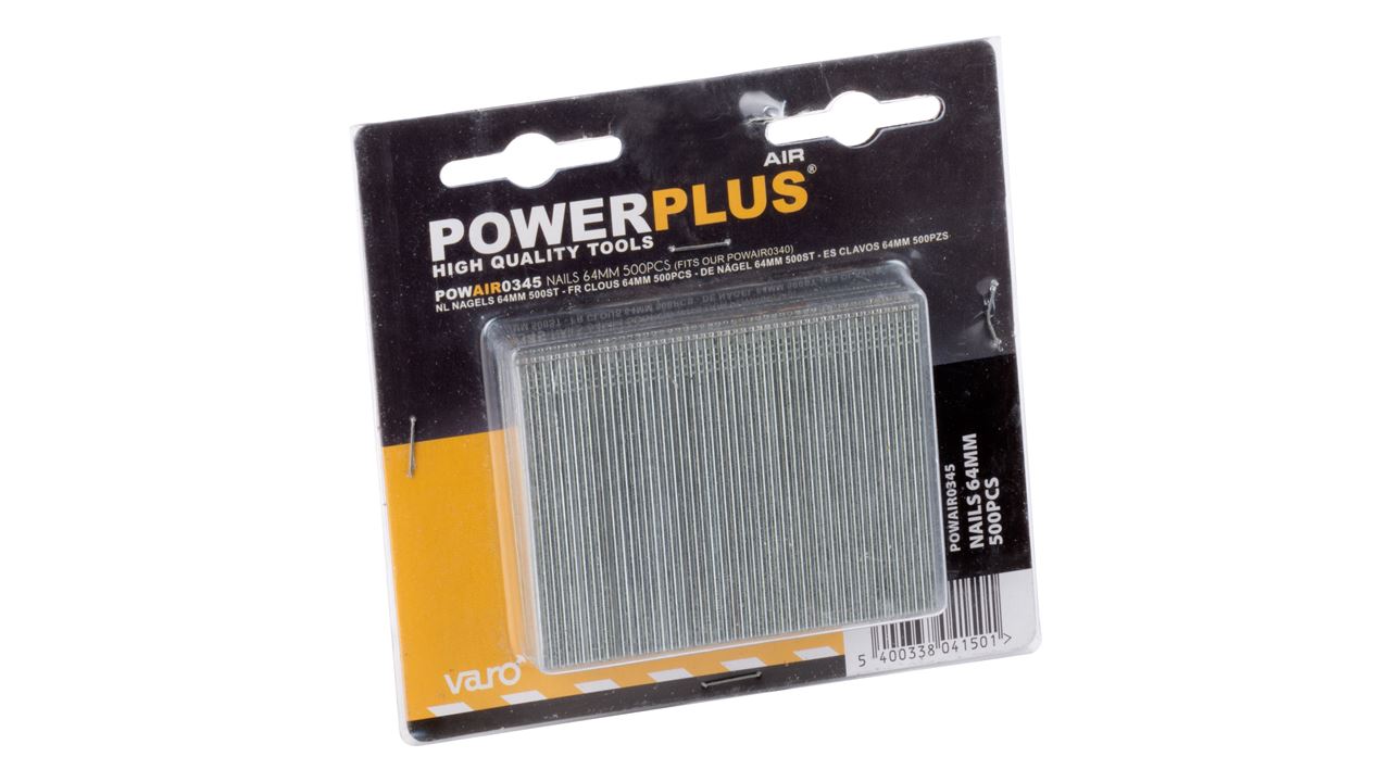 POWERPLUS POWAIR0345 NAILS 64MM-500 PCS