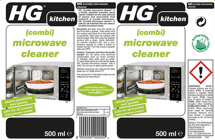 HG MICROWAVE CLEANER 500ML      