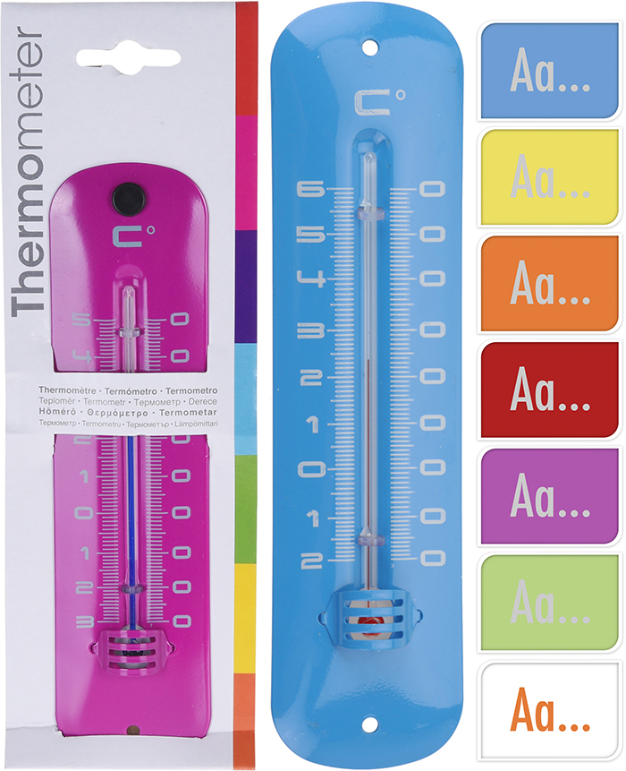 THERMOMETER METAL 19X4.8CM 59