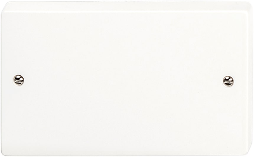 SVG WHITE W1 2GANG BLANK PLATE