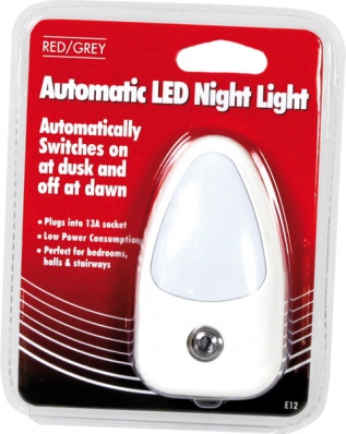 RED/GREY AUTOMATIC LED NIGHT 2.5W
