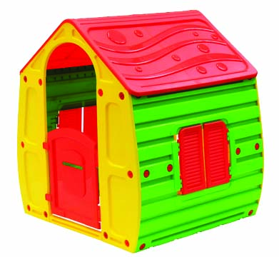 STARPLAST MAGICA HOUSE GREEN/ YELLOW/ RED