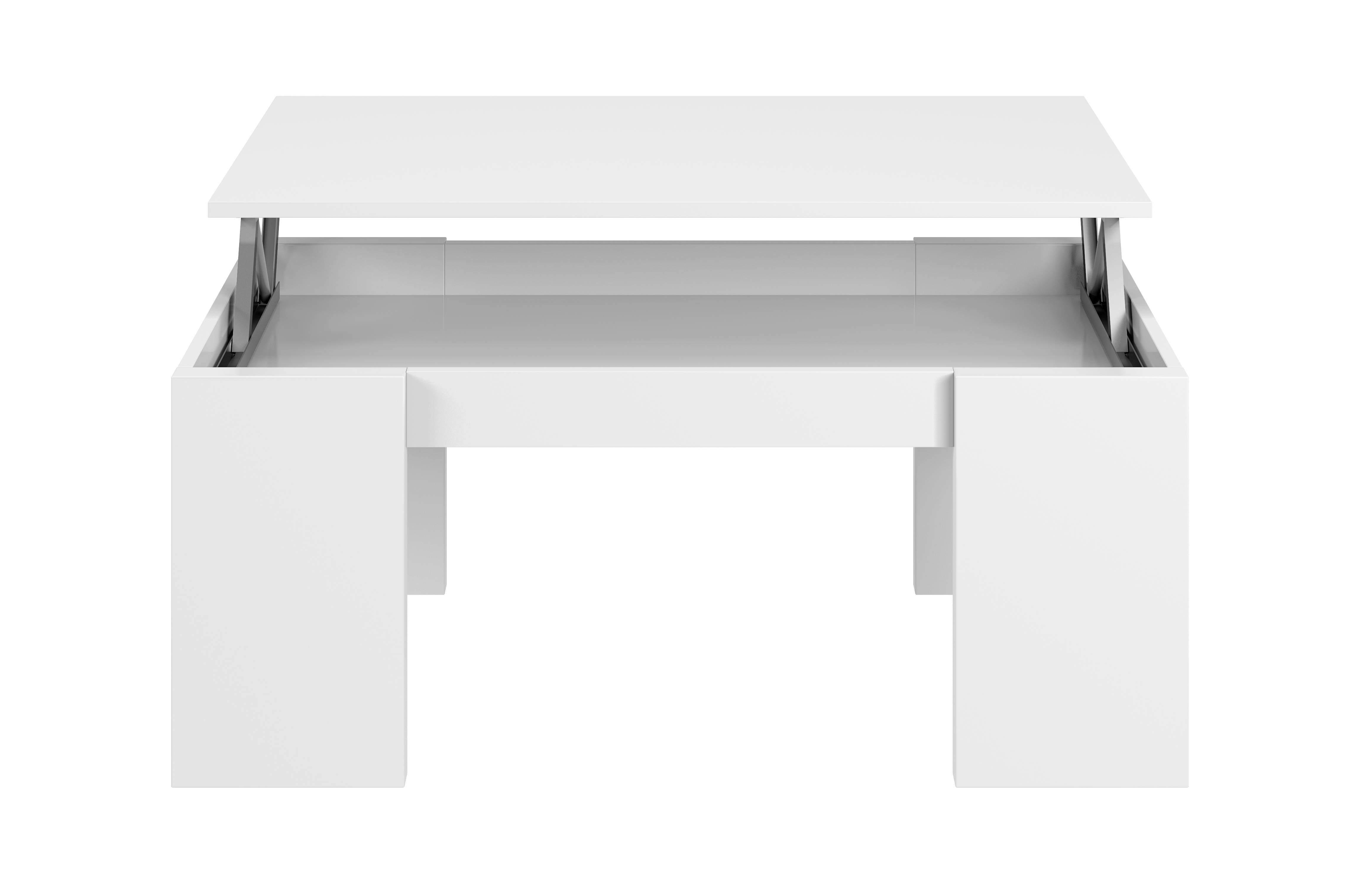 FORES 001637BO COFFEE TABLE LIFT-UP WHITE 43CM X 100CM X 50CM