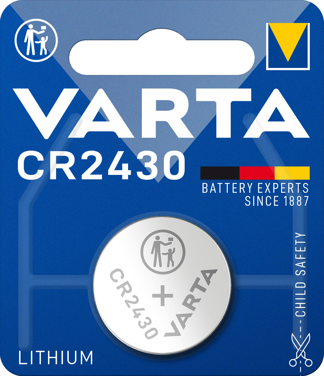 VARTA LITHIUM COIN CR2430 (BUTTON CELL BATTERY, 3V) PACK OF 1