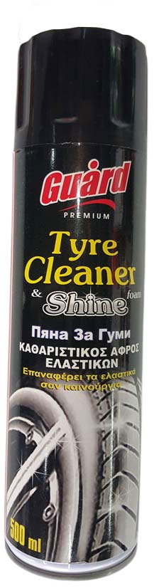  GUARD TYRE FOAM CLEANER & SHINE WITH BRUSH 500GR