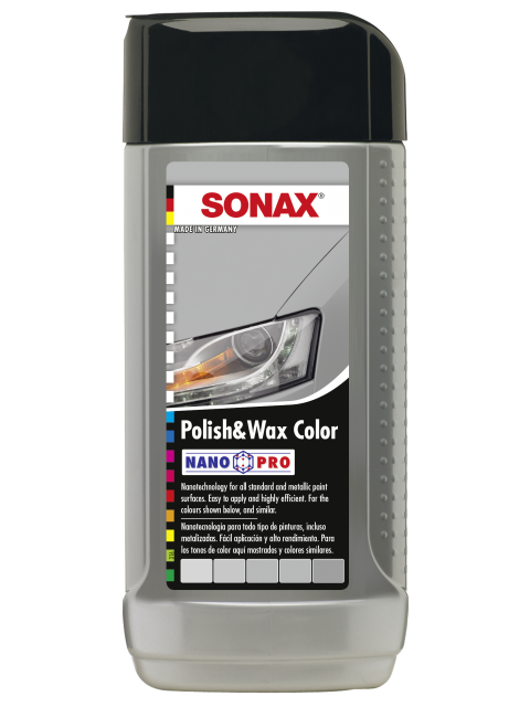 SONAX POLISH & WAX COLOUR SILVER 250ML