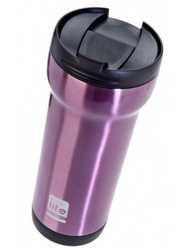 ECOLIFE COFFEE THERMOS STAINLESS STEEL PINK 420ML