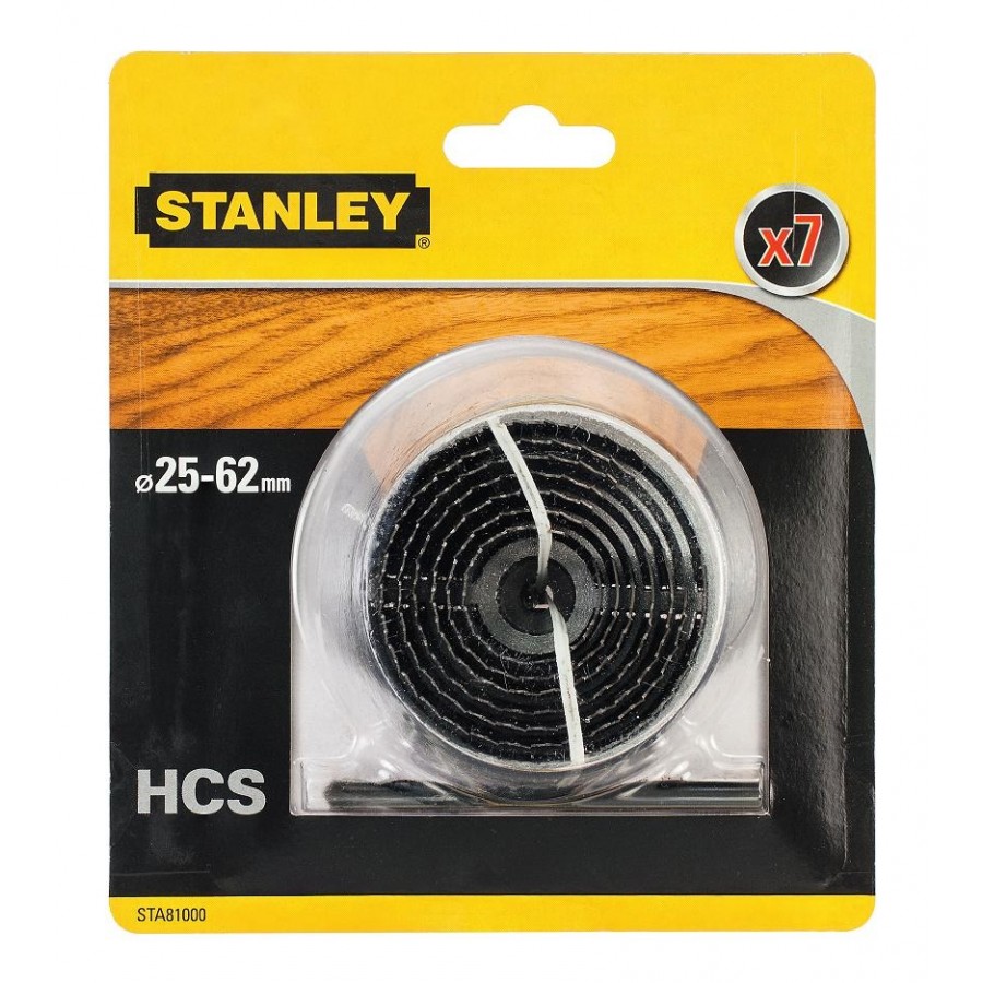 STANLEY HOLESAW 25X62MM  X 7PCS HCS