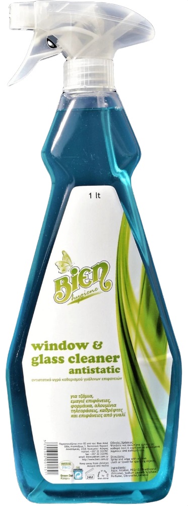 BIEN ANTISTATIC WINDOW & GLASS CLEANER 1000ML