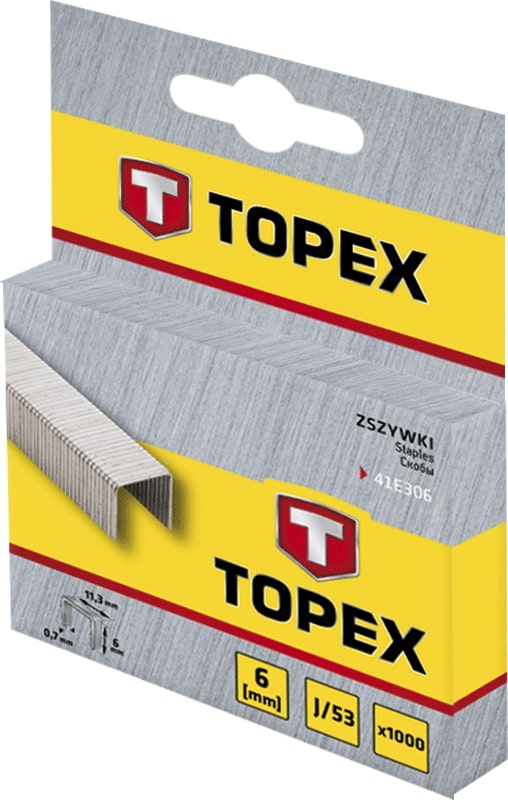 TOPEX 1000PCS 6MM STAPLES