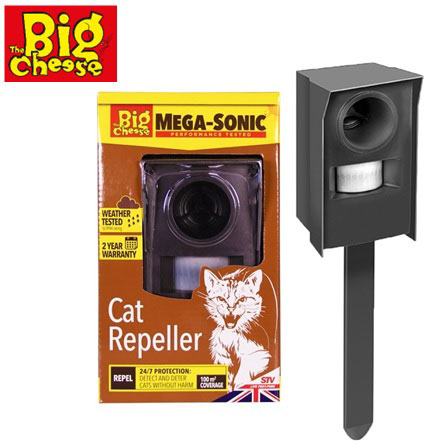 BIG CHEESE MEGA SONIC CAT REPELLER - 100m²