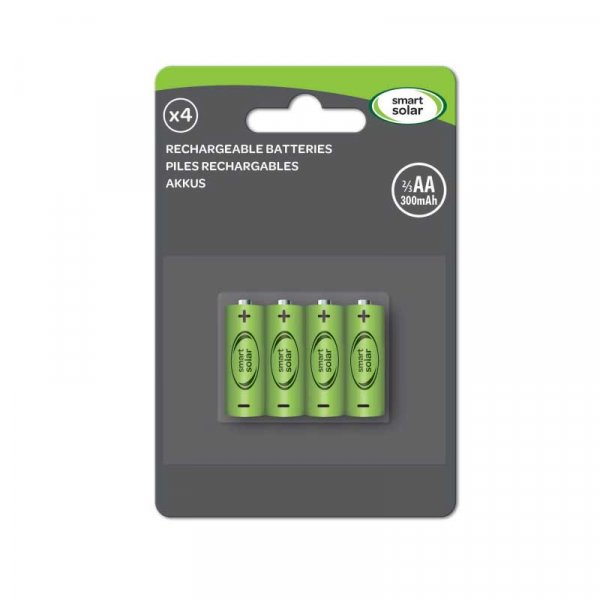 SMART  2/3 AA RECHARGEABLE BATERIES 200mAh 