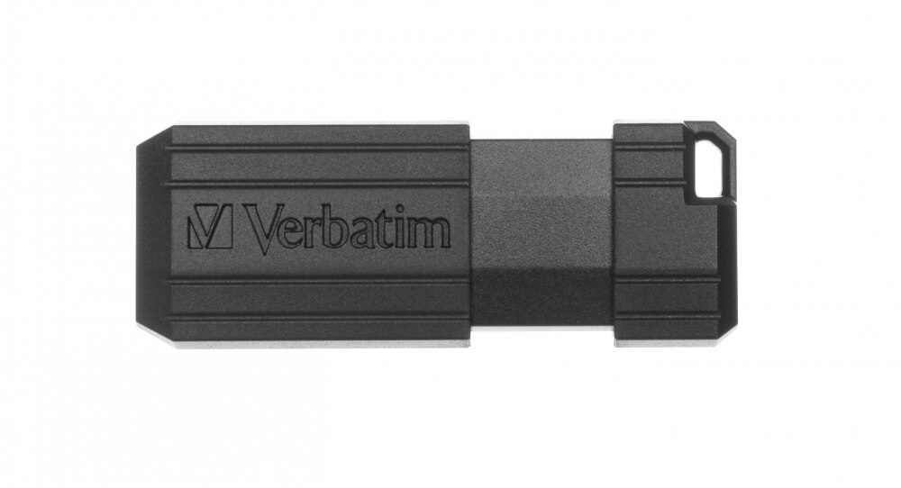 VERBATIM 64GB PINSTRIPE USB DRIVE BLACK