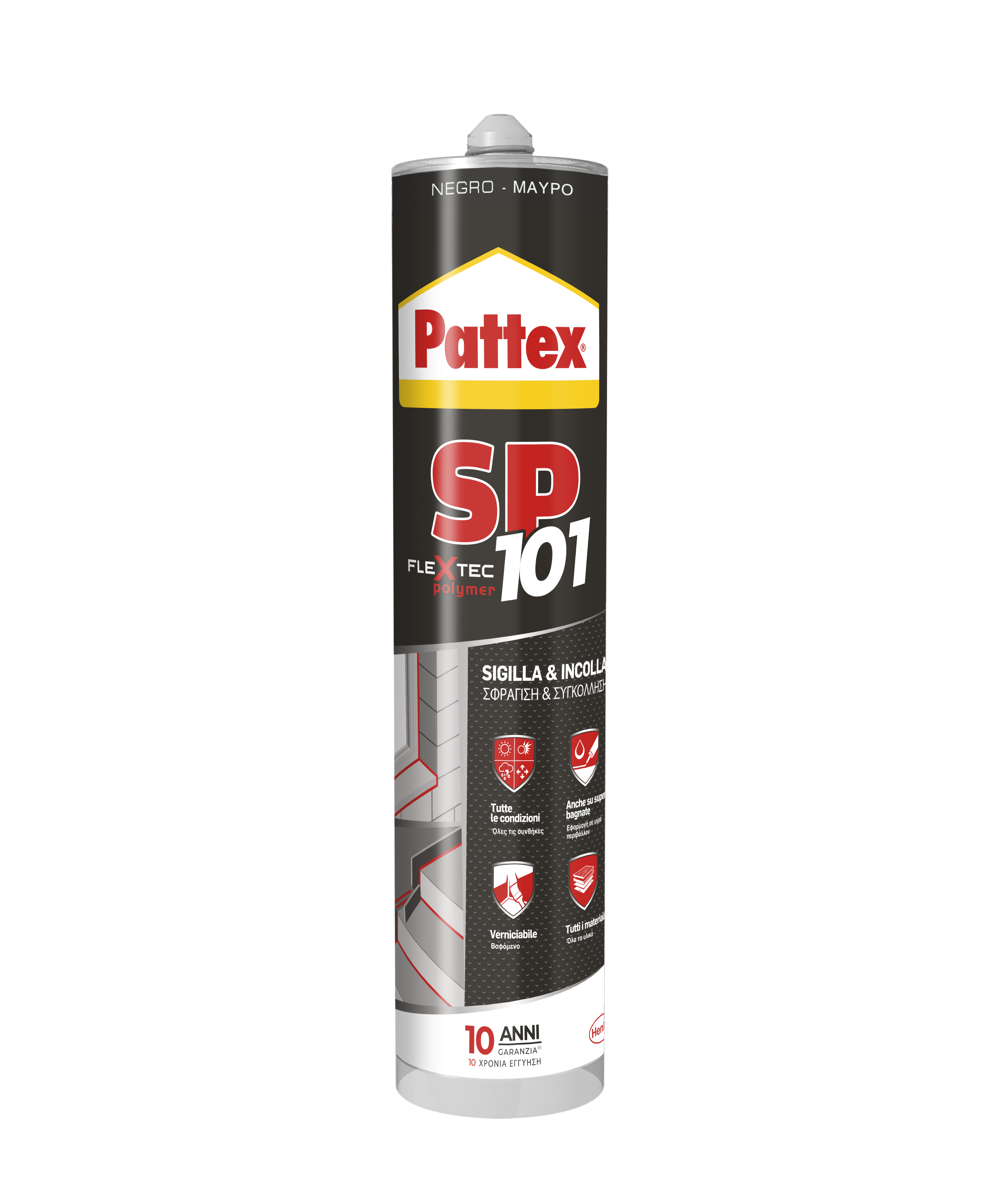PATTEX SP101 BLACK ORIGINAL SILICONE 280 ML
