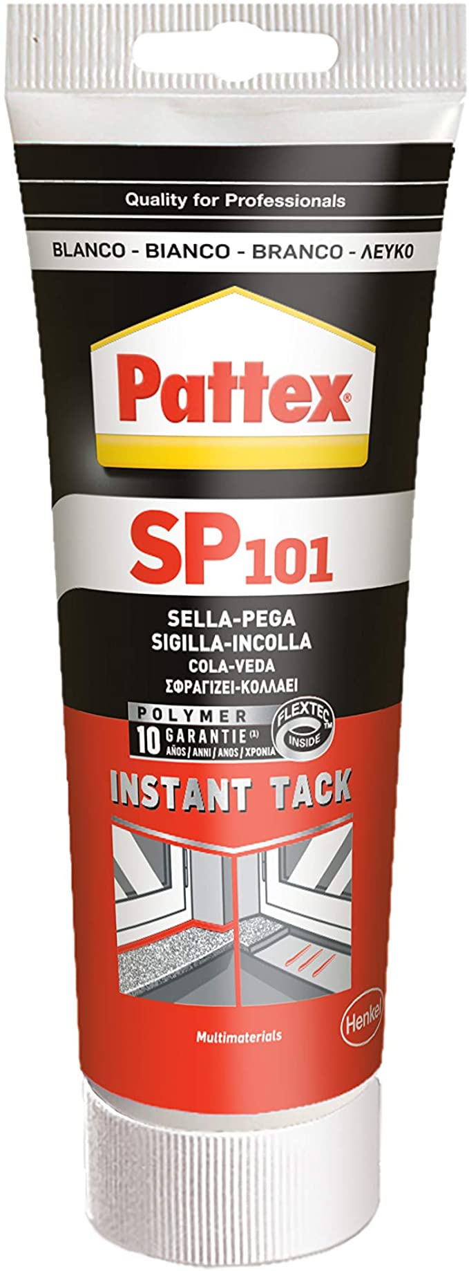 PATTEX SP101 INSTANT TACK WHITE SILICONE SMALL TUBE 80ML