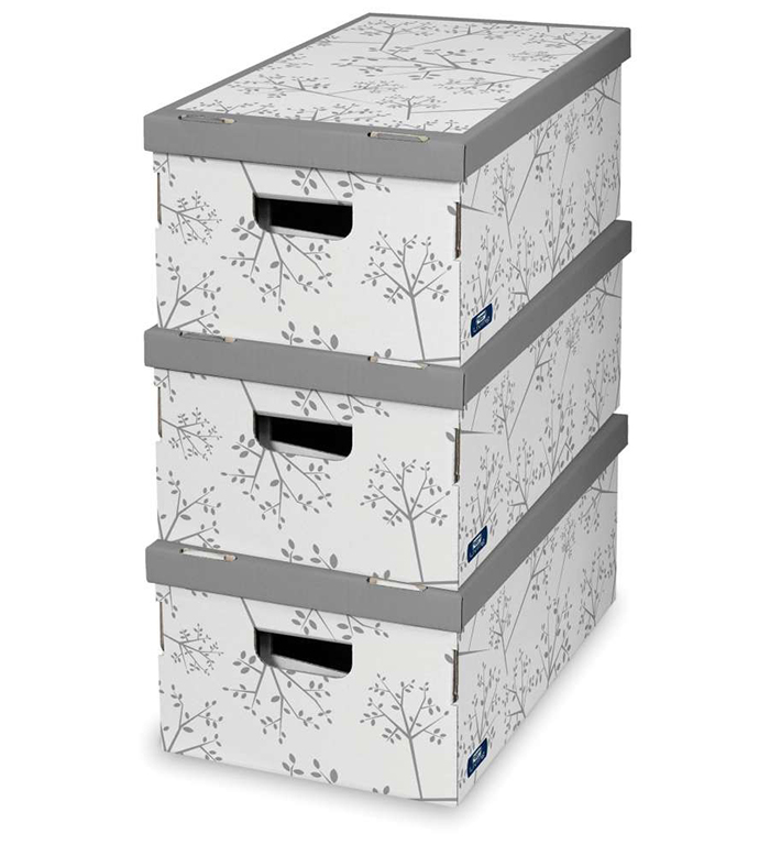 DOMOPAK SET BOXES 3PCS IN 4 ASSORTED COLOURS
