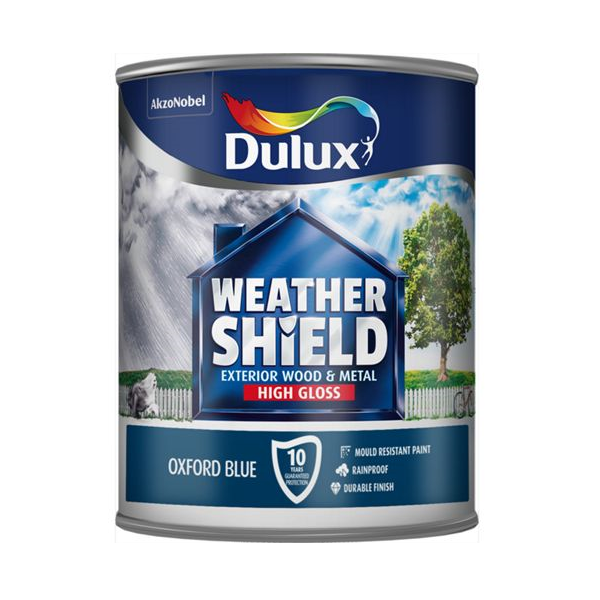 DULUX RE TEAL RIPPLE WEATHERSHIELD EXTERIOR HIGH GLOSS 750ML