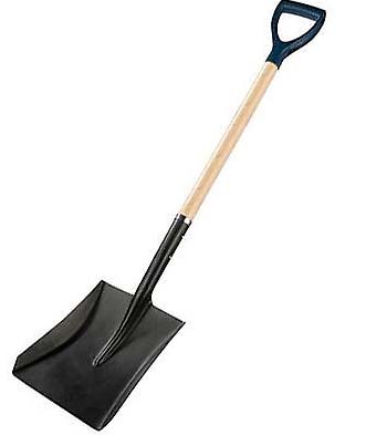 SUPER SHOVEL SQUARE WITH WOOD HANDLE 