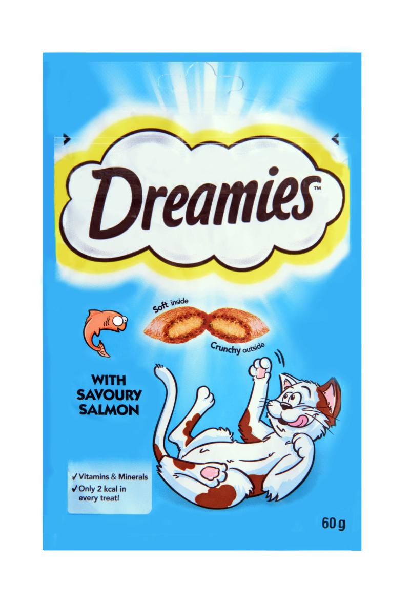 DREAMIES CAT TREATS SALMON 60GR
