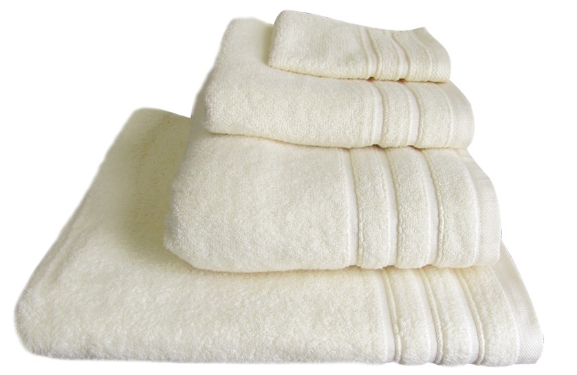 FACE TOWEL IVORY FLUFFY 48X85CM 500GSM