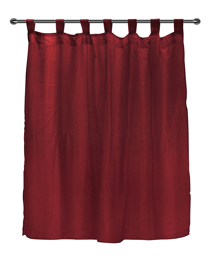 CURTAIN SOLID 140X150 RED TRE
