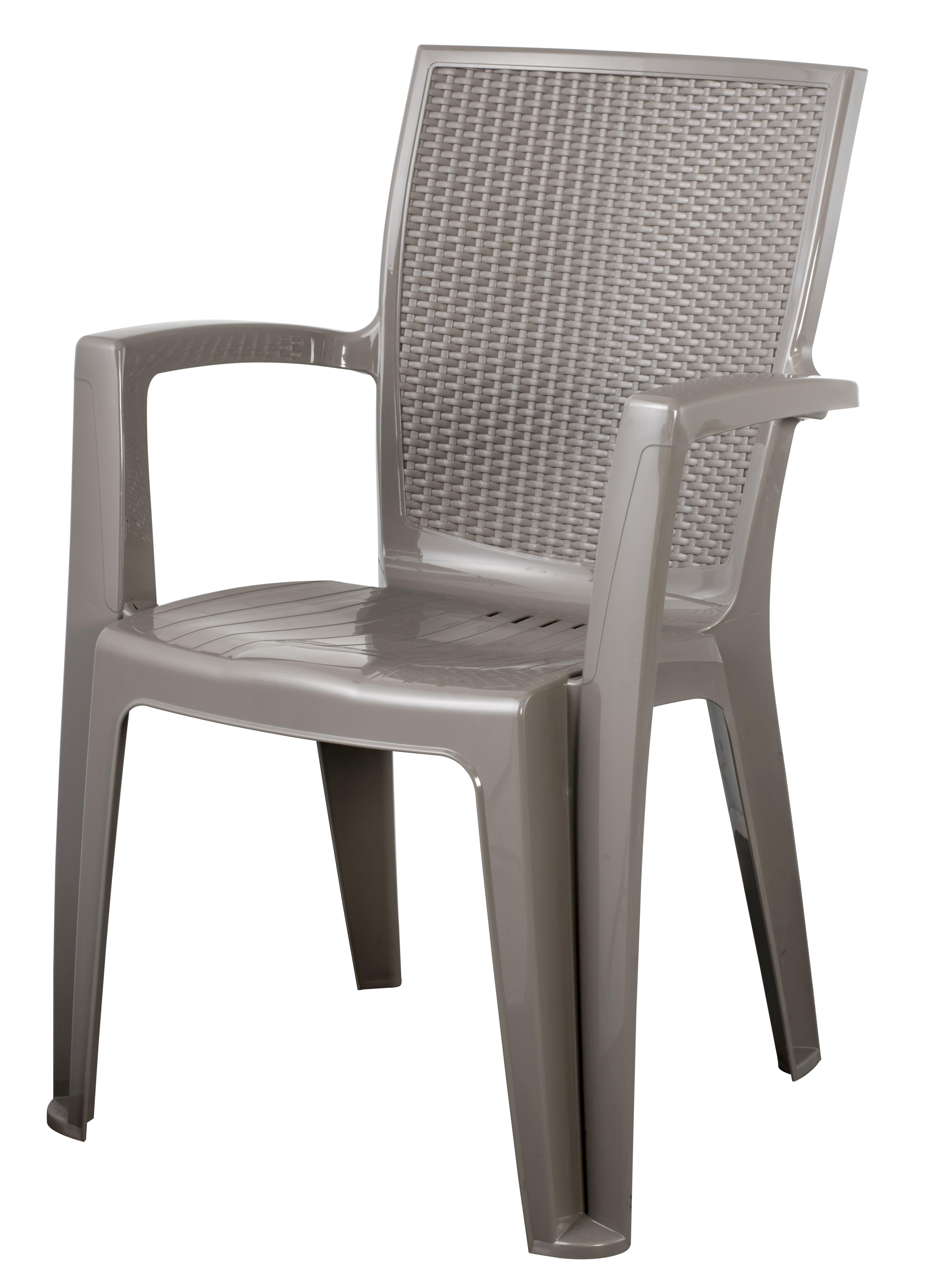 GIAVA OUTDOOR CHAIR 58X61X87CM - TAUPE