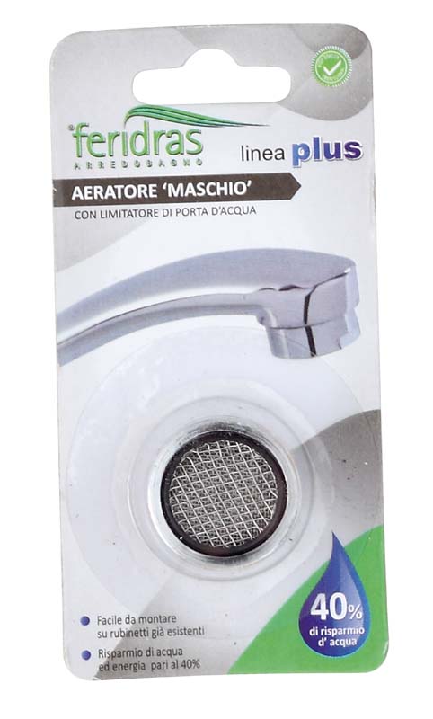 FERIDRAS MALE AERATOR WITH WATER FLOW LIMITER
