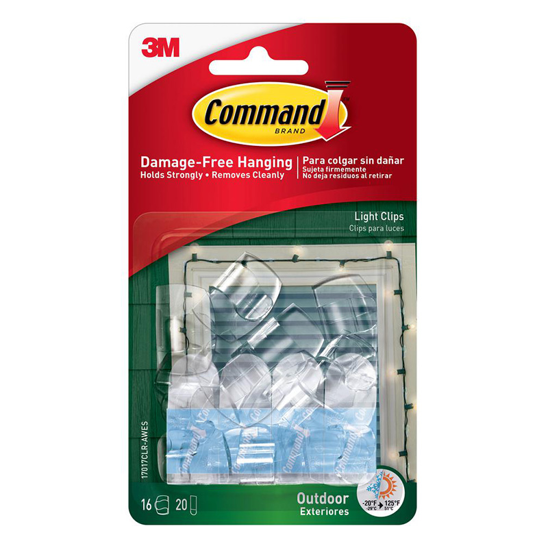 3M COMMAND ROUND CABLE CLIPS P4-CLEAR