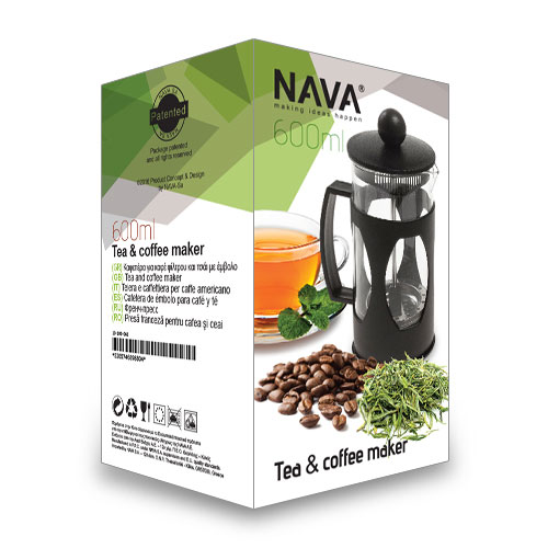NAVA MISTY TEA & COFFEE MAKER 600ML BLACK
