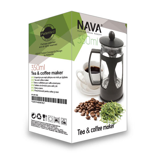 NAVA MISTY TEA & COFFEE MAKER 350ML BLACK