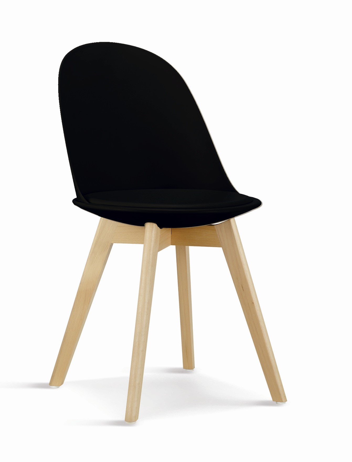 JINA PP CHAIR BLACK WITH CUSHION