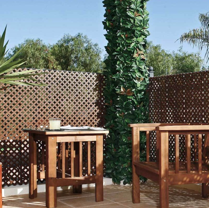 FIXED PLASTIC TRELLIS 0.6M X 1.2M X 18MM BROWN WITHOUT FRAME