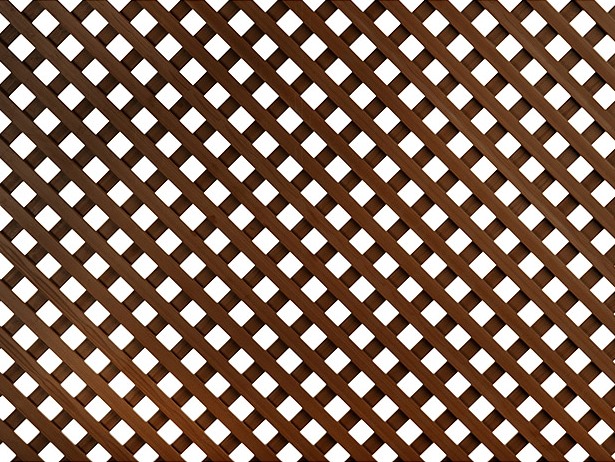 FIXED PLASTIC TRELLIS 0.6M X 1.8M X 18MM BROWN WITHOUT FRAME