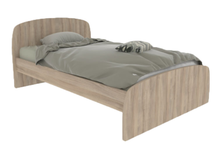 DOUBLE BED  137x190CM BLONDE