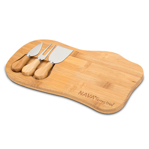 NAVA TERRESTRIAL BAMBOO CUTTING BOARD FOR CHEESE 33CM