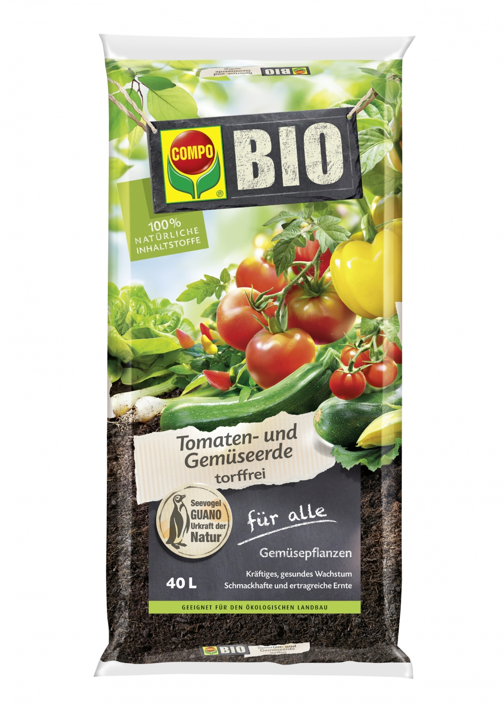 COMPO BIO POTTING SOIL TOMATO/VEGETABLES 40LTR