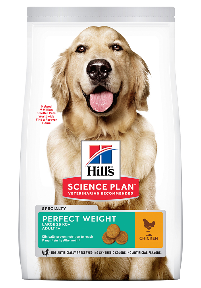 HILLS SCIENCE PLAN CANINE LARGE BREED ADULT DOG PERFECT WEIGHT CHICKEN 12KG