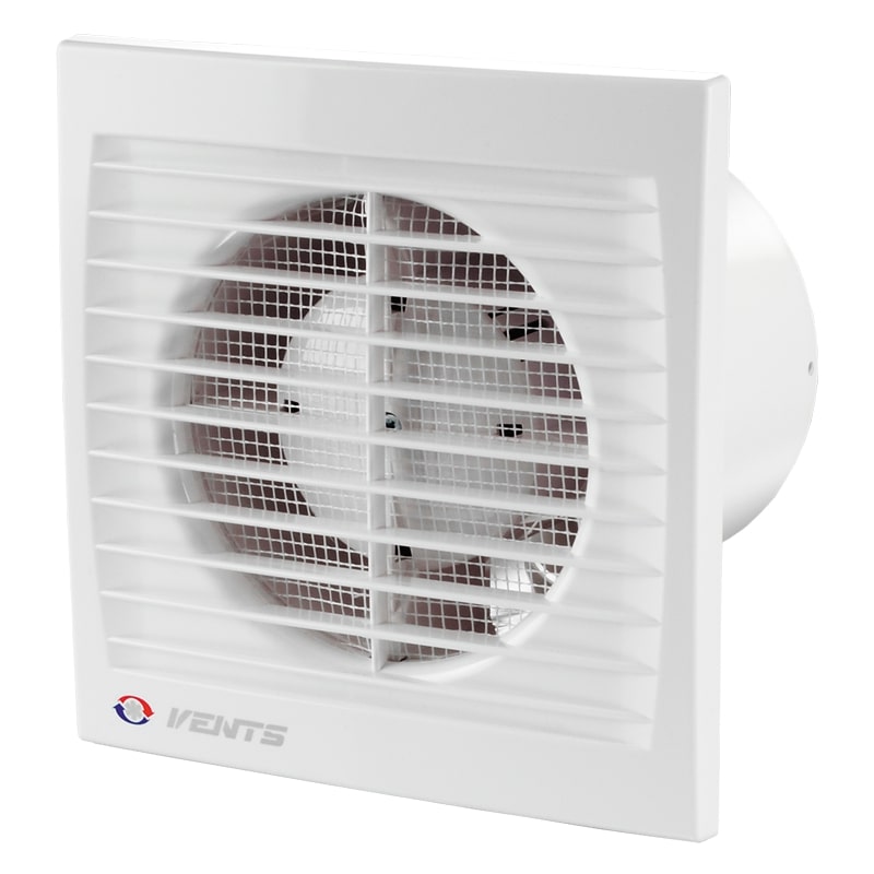 AXIAL ELECTRIC VENTILATOR 125MM WHITE WITH TIME DELAY