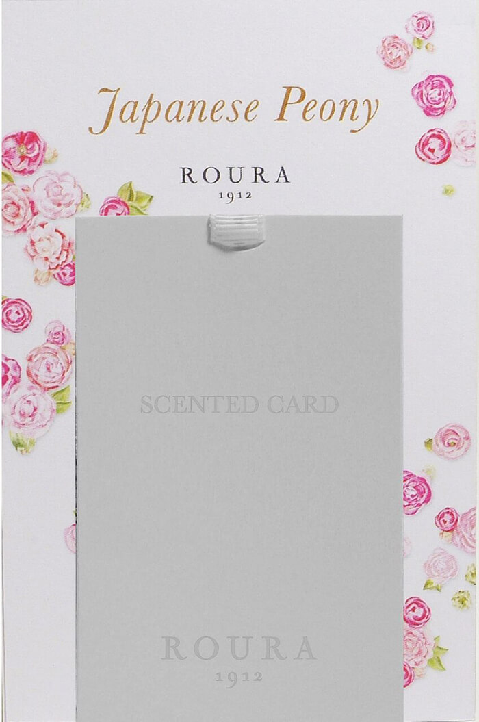 ROURA SCENTED CARD JAPANESE PEONY